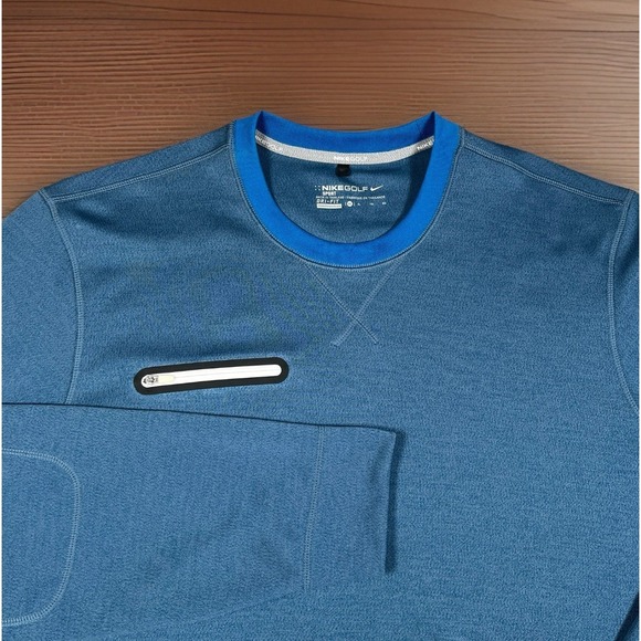 Nike Other - Nike Golf Sport Long Sleeve Crew Neck Sweatshirt Men XL DRI-FIT Zipper Pocket